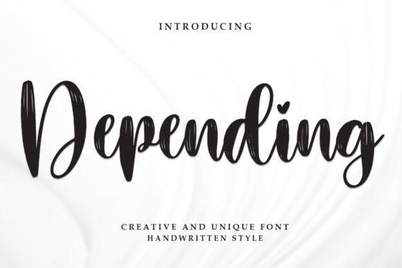Depending: A Handwritten Font for Elegant and Creative Design