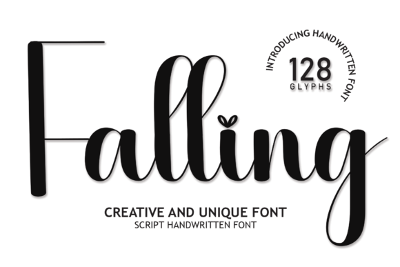 Falling: A Flowing Handwritten Font for Elegant Designs