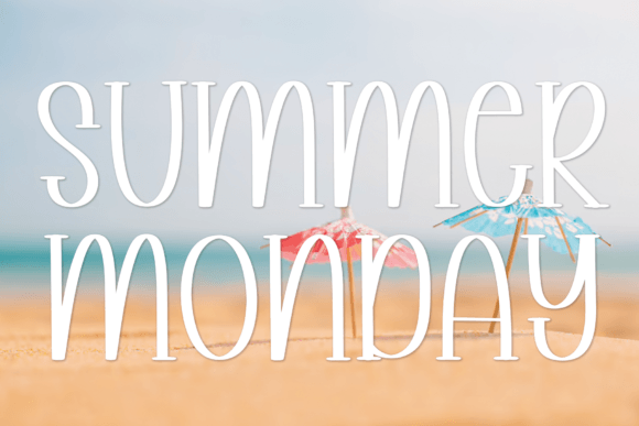 Summer Monday: A Handwritten Font for Elegant Design